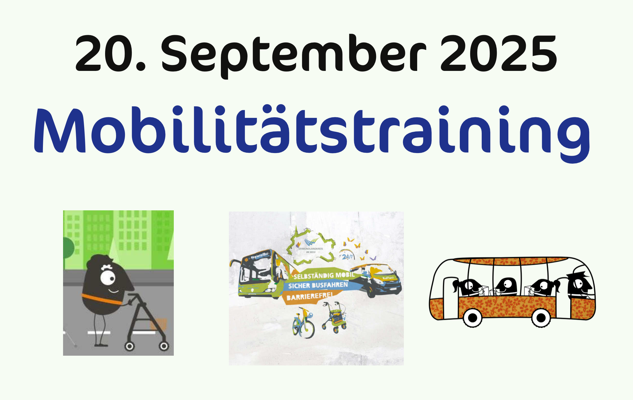 Rollator- und Bus-Fahrgast-Training 2025 in Puchheim